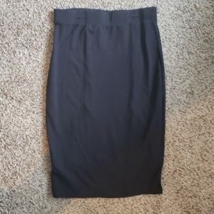 Black pencil skirt